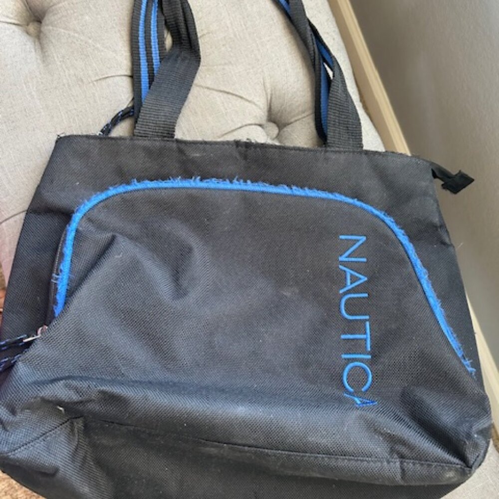 Black canvas totebag